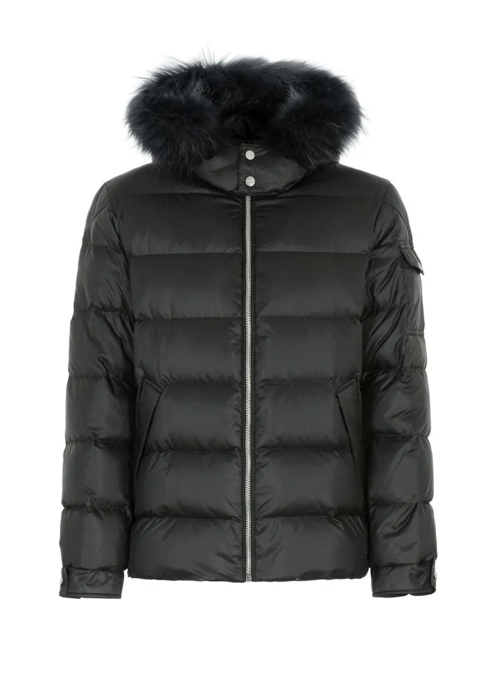 Men's Winter Jacket With Faux Fur Trim by TJS