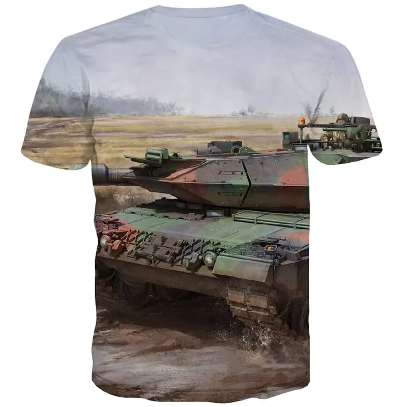 Military T shirts Men Tank Tshirt Printed Harajuku Tshirts Novelty War Shirt Print