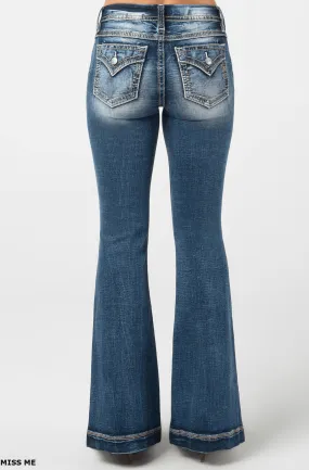 Miss Me Women's Mid-Rise Flare Jeans M5148F32