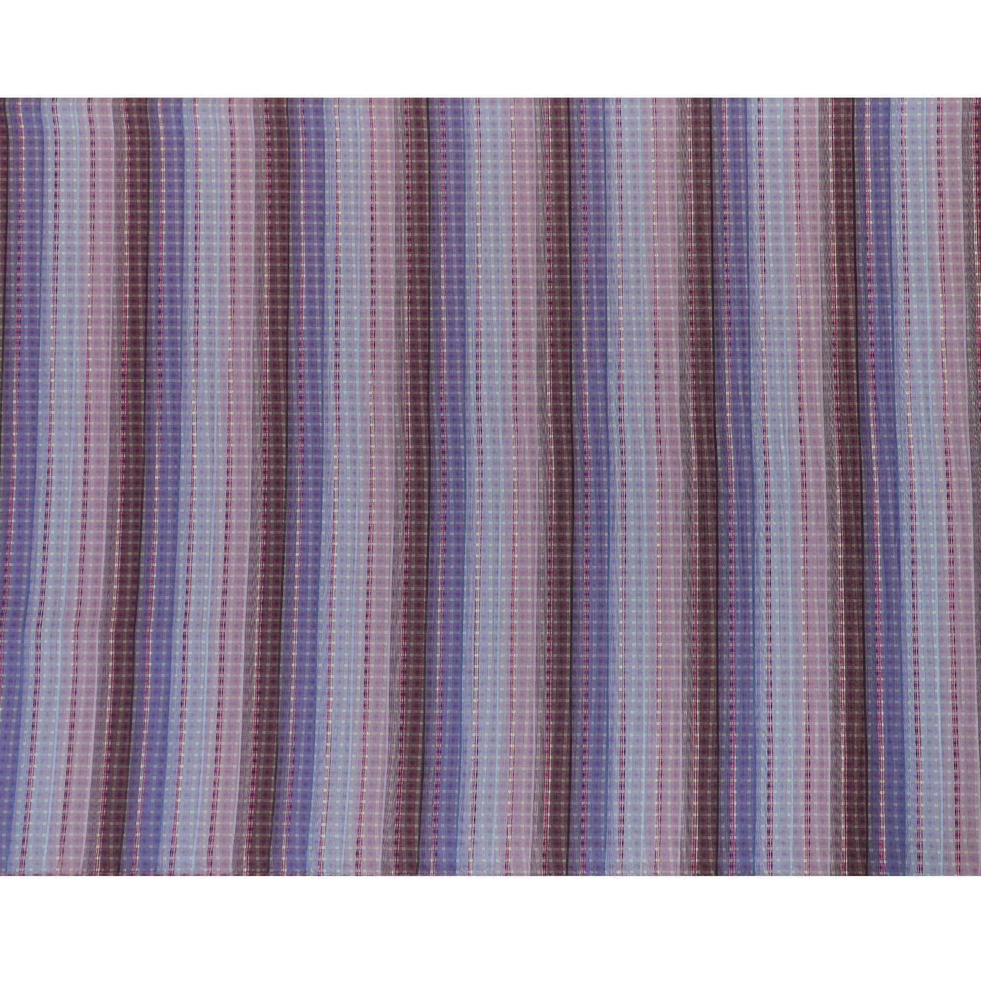 Multicolor 100% cotton shirting fabric in fancy design-D7413