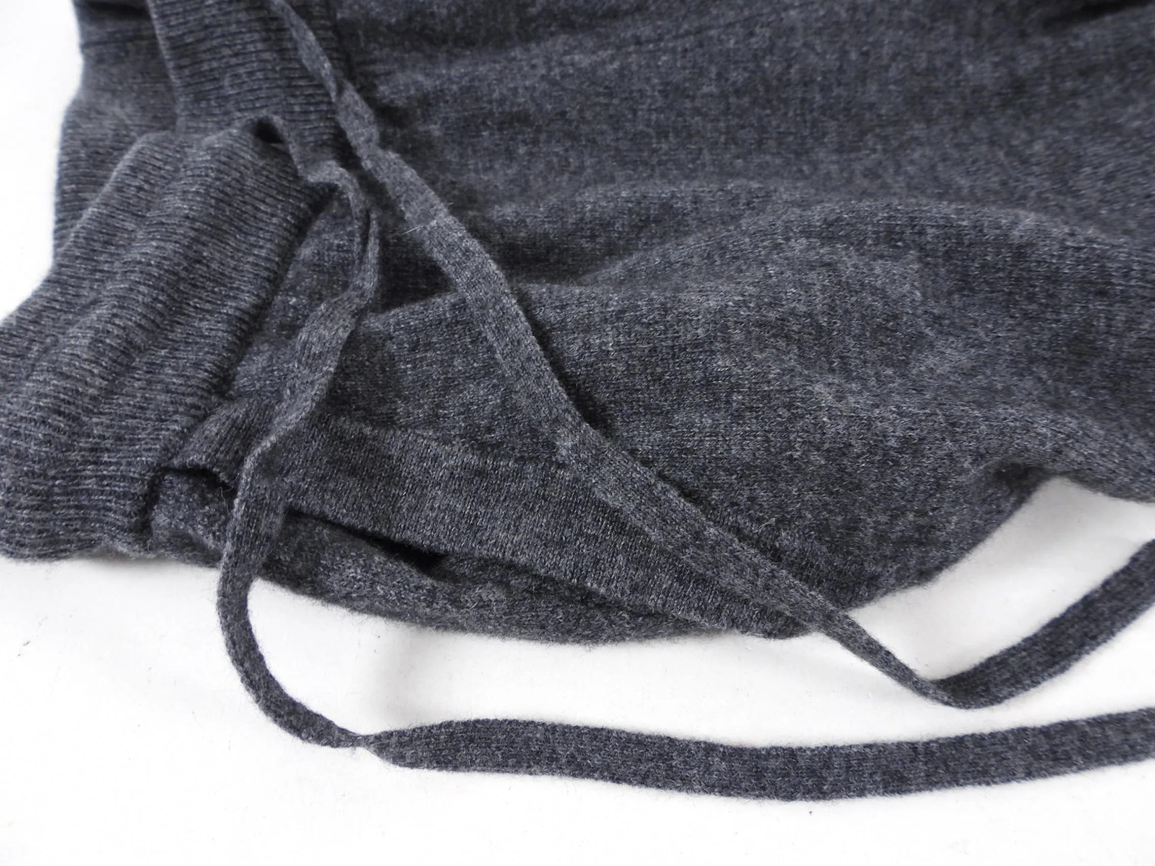 Naif Charcoal Wool Cashmere Sarouel Joggers - XS