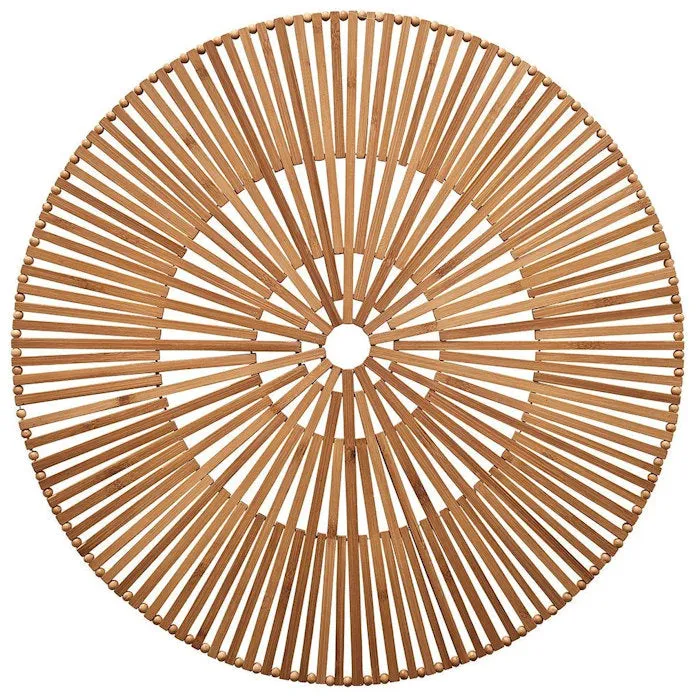 Natural Bamboo Open Slat Placemat Set