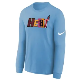 Nike Miami Heats NBA Kids Long Sleeve T-Shirt