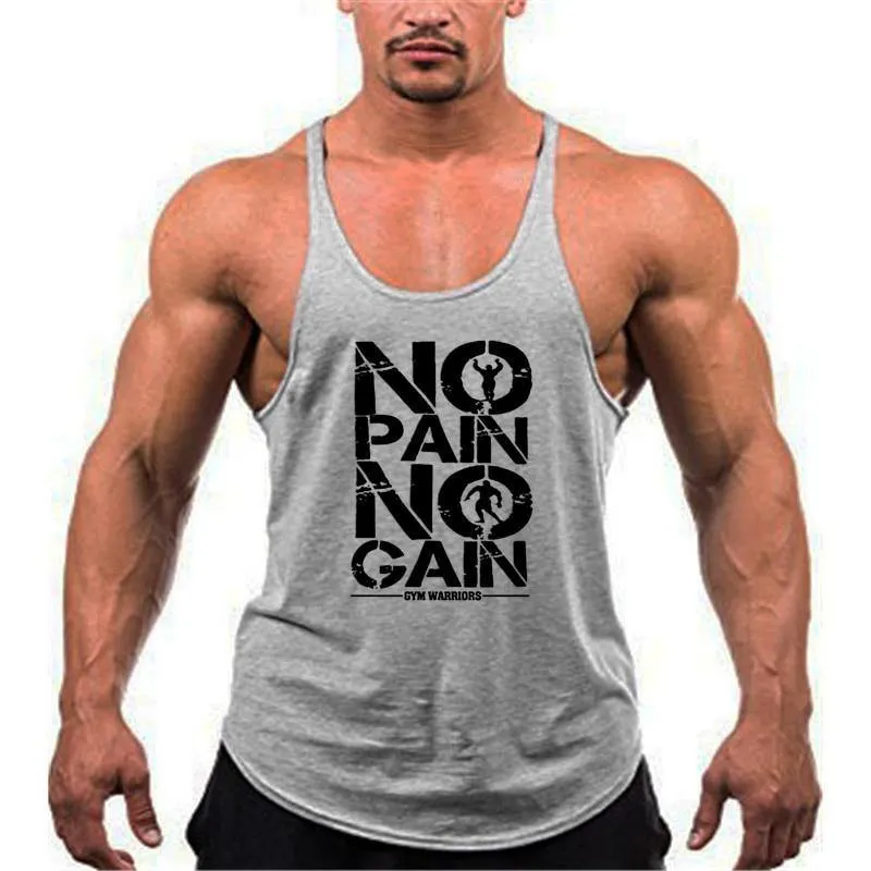 No pain no gain fitness tank top