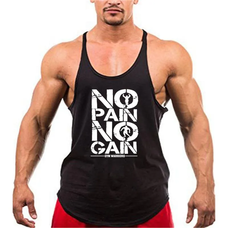 No pain no gain fitness tank top