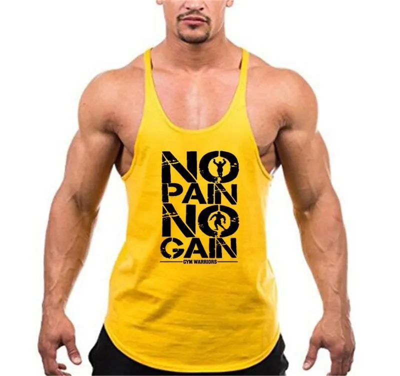 No pain no gain fitness tank top