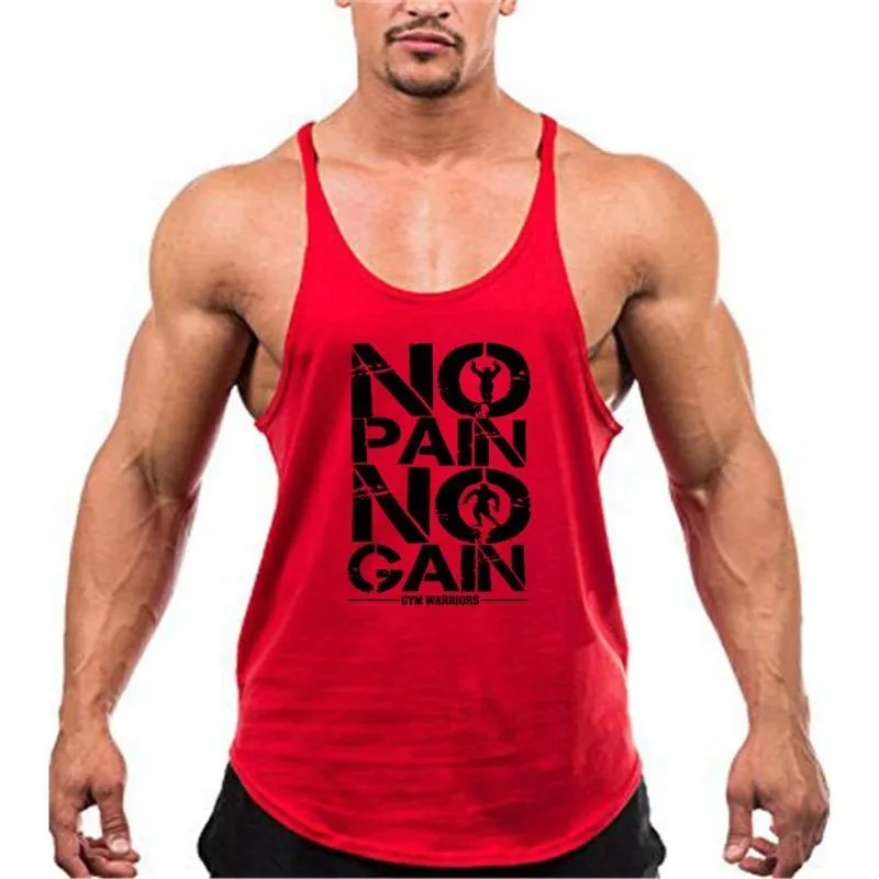 No pain no gain fitness tank top