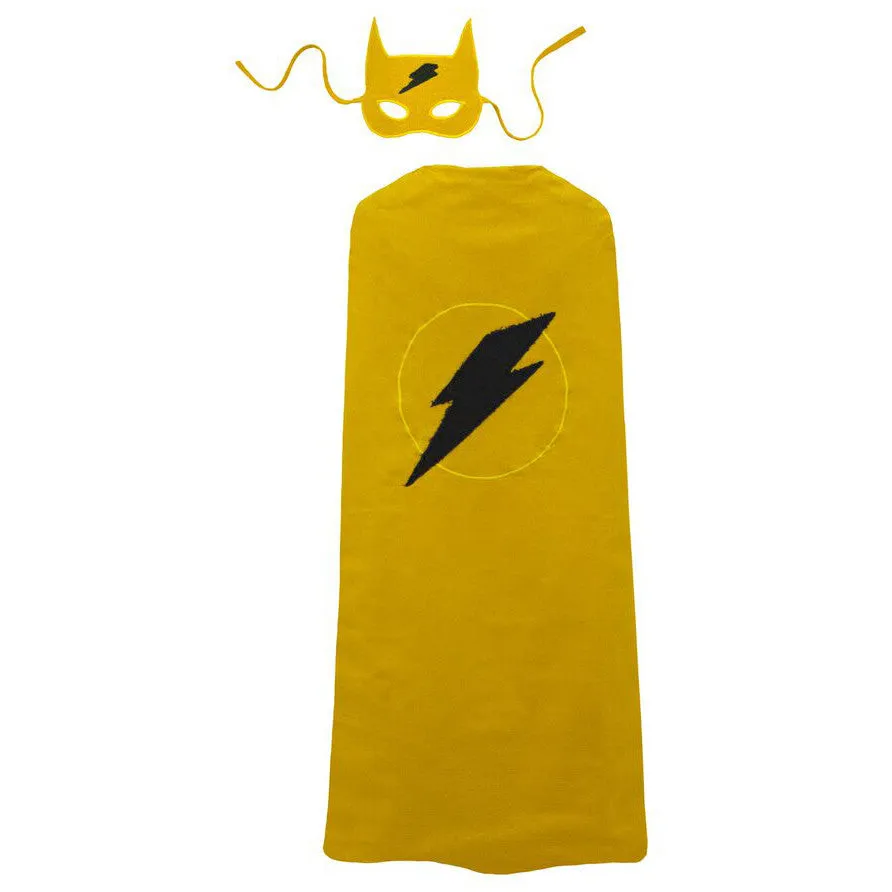 Numero 74 Super Hero Cape and Mask Sunflower Yellow