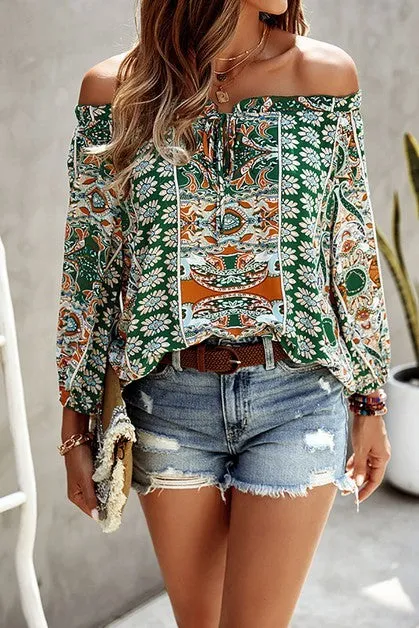 Off-Shoulder Boho Bliss Blouse