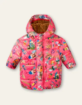 OILILY Candid Girls Pink Collage Coat - CLEARANCE SALE