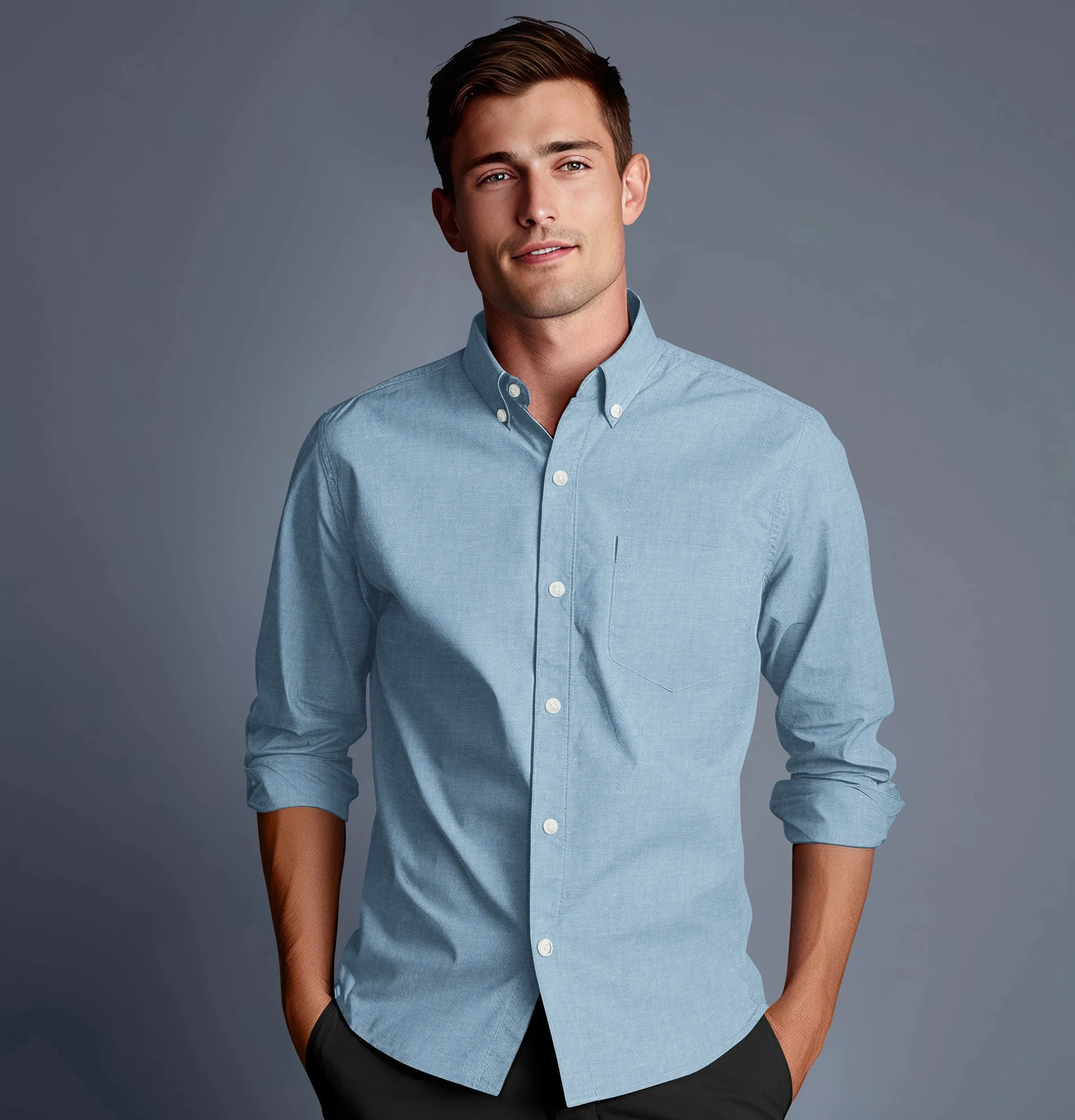 Oxford Button-Down - Long Sleeve - Sky Blue