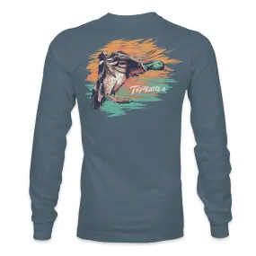 Painterly Duck - 19542 Long Sleeve Slate