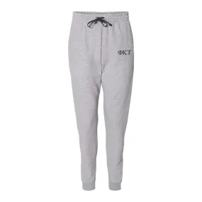 Phi Tau Heather Grey Contrast Joggers