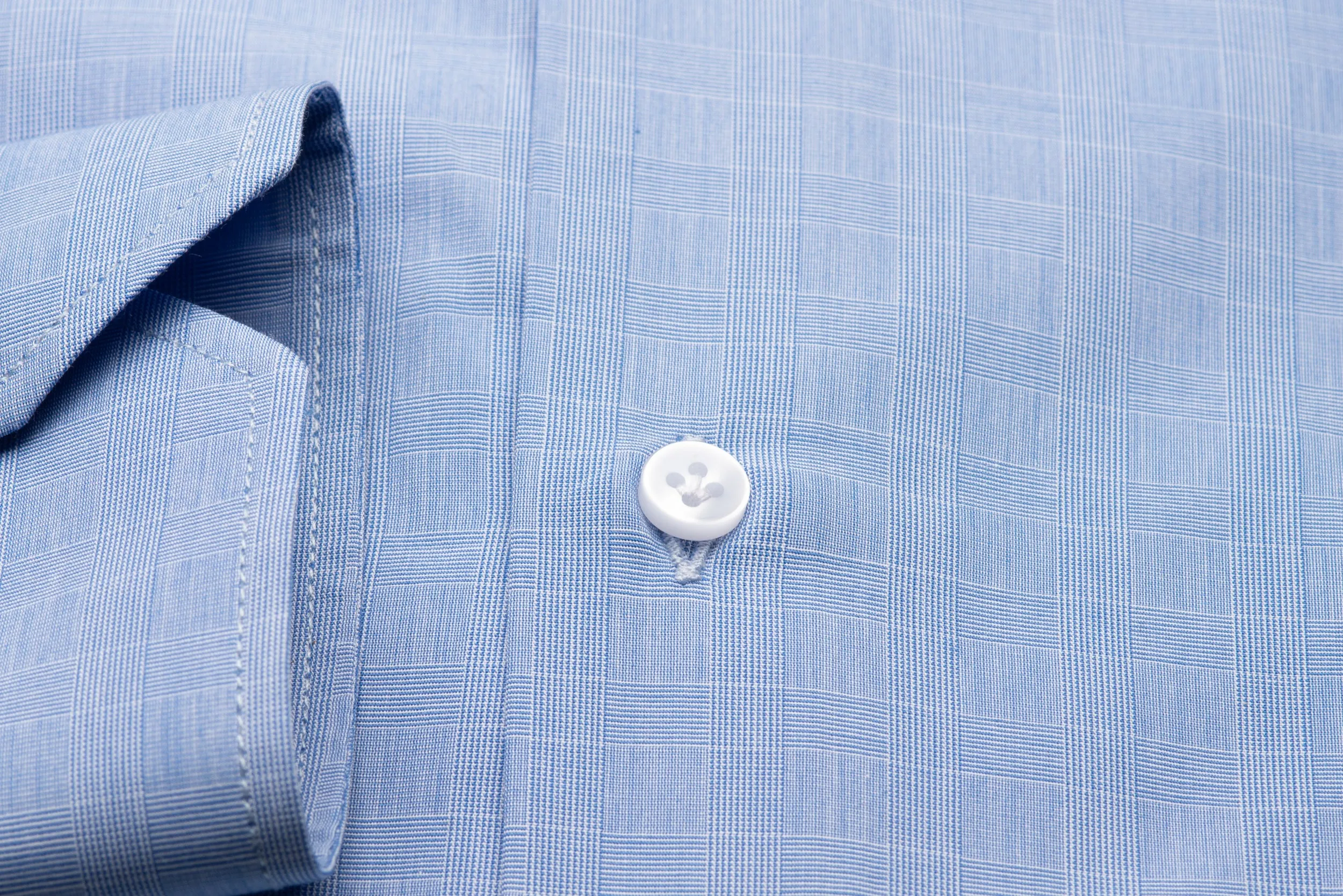 Prince of Wales Light Blue Shirt by Bazooka