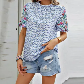 Puff Petals Floral Blouse