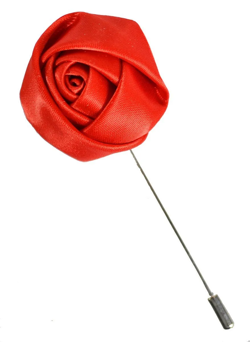 Red Rose Lapel Flower