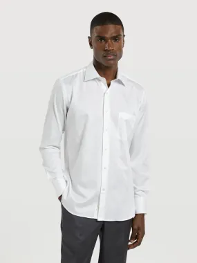 Regular fit business plain twill formal shirt