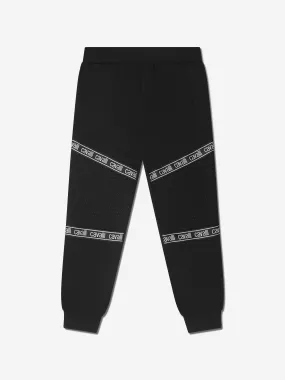 Roberto Cavalli Boys Cotton Logo Tape Joggers