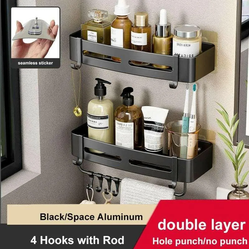 Rust-Proof Aluminum Shower Caddy