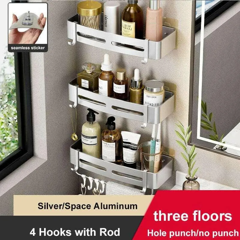 Rust-Proof Aluminum Shower Caddy