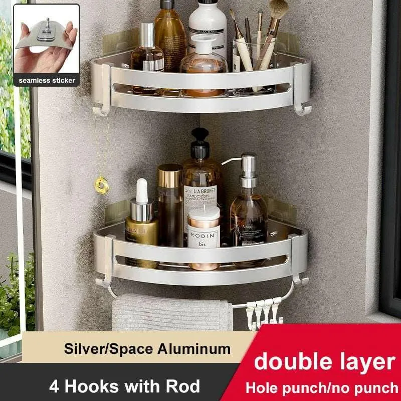 Rust-Proof Aluminum Shower Caddy