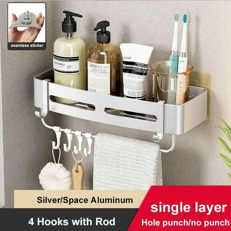 Rust-Proof Aluminum Shower Caddy