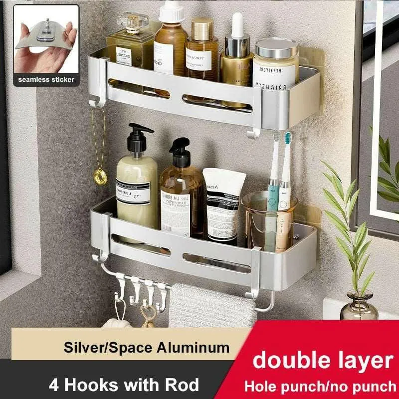 Rust-Proof Aluminum Shower Caddy