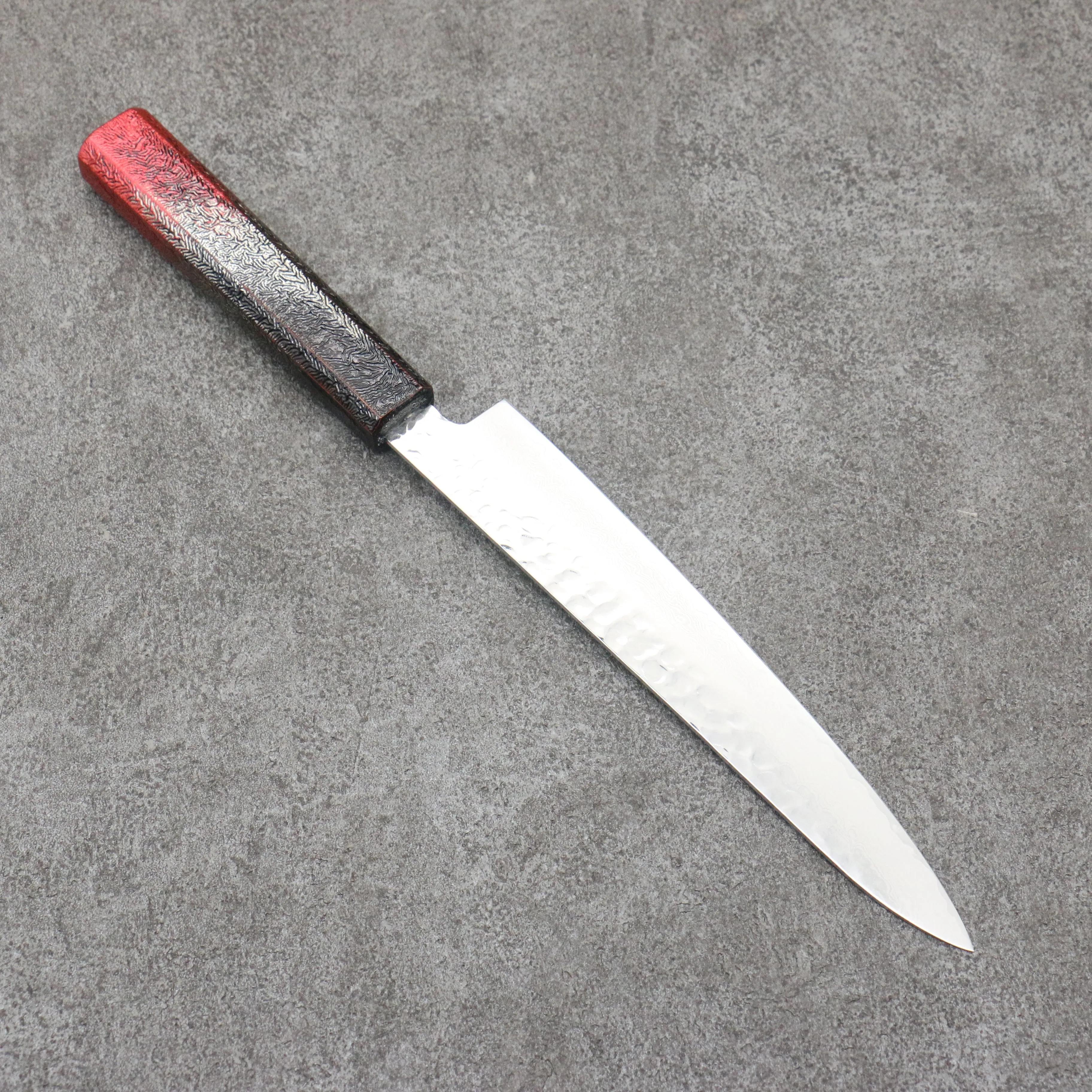 Sakai Takayuki Rinnou VG10 33 Layer Damascus Petty-Utility 180mm Red Lacquered Handle