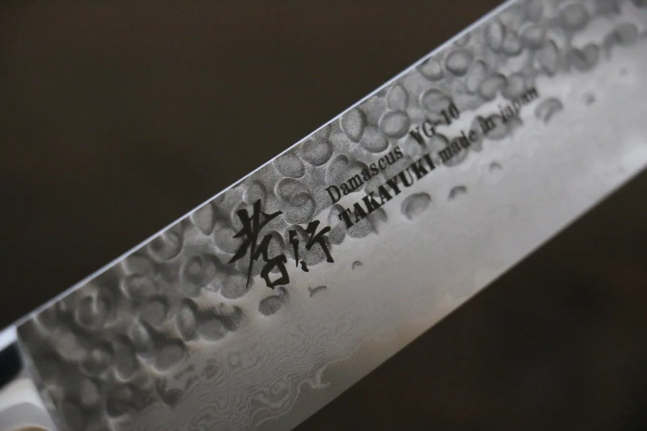 Sakai Takayuki VG10 33 Layer Damascus Kiritsuke Yanagiba  270mm Desert Ironwood(Sugihara model) Handle