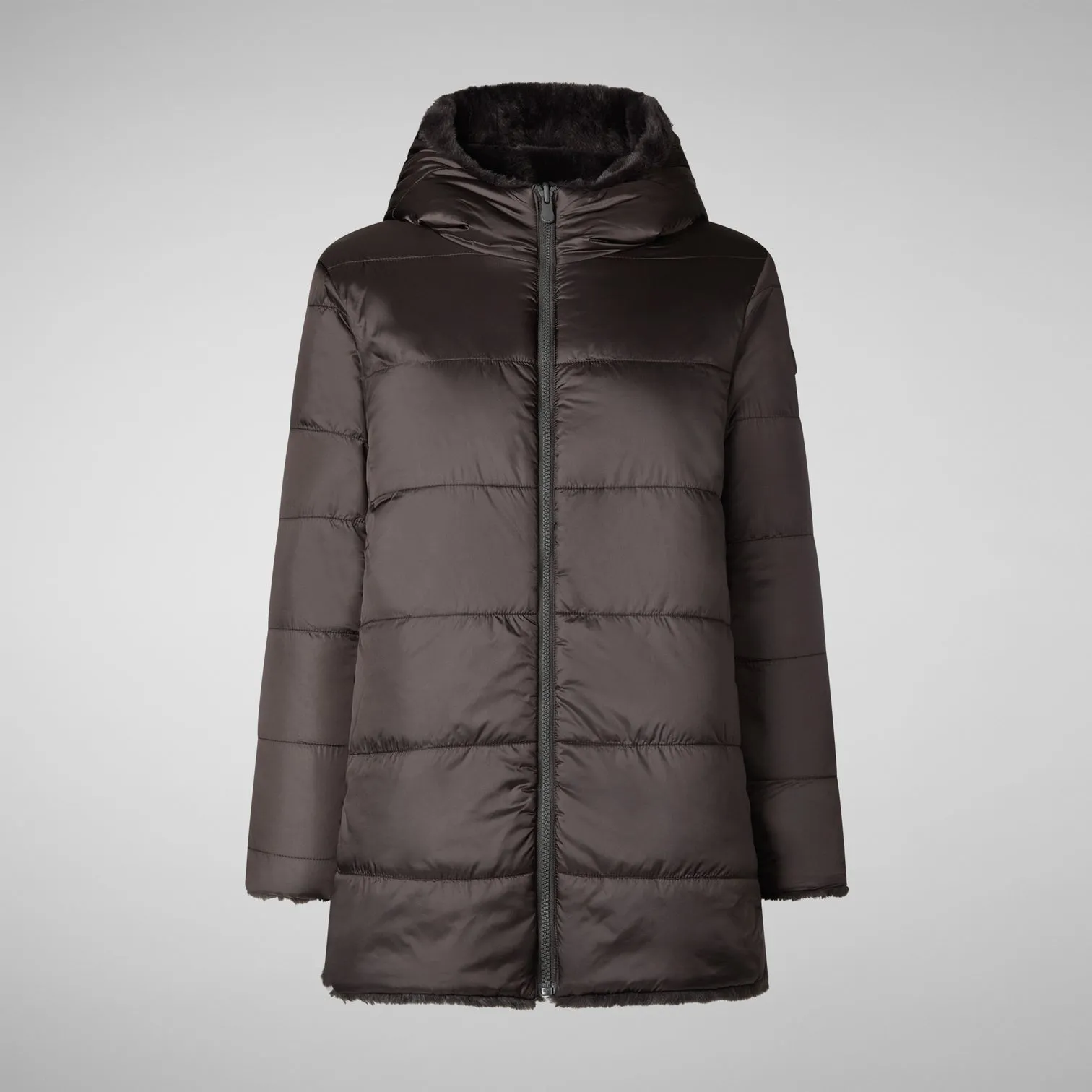 Save the Duck Brigdet Reversible Coat | Brown