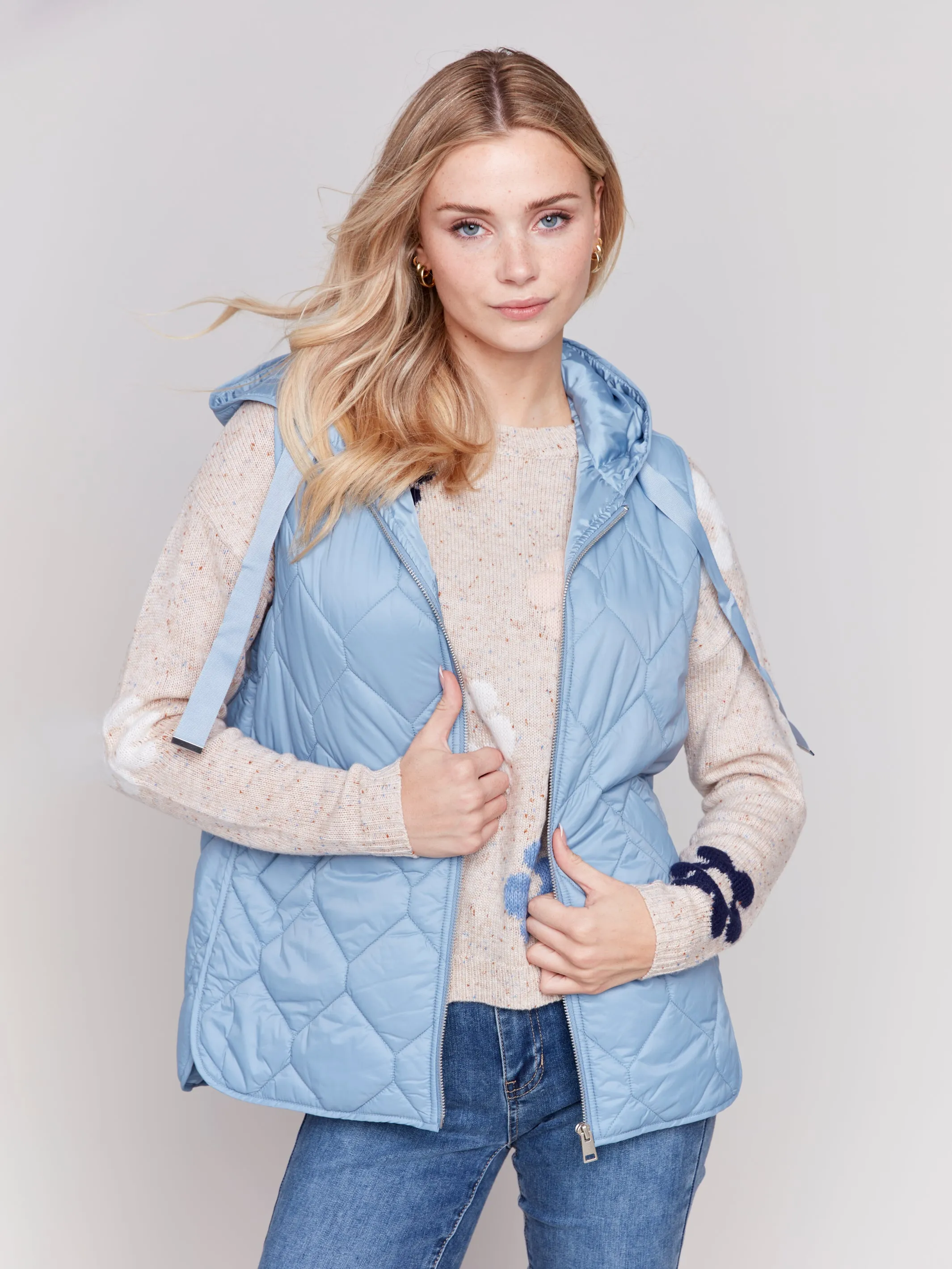 Short Quilted Puffer Vest