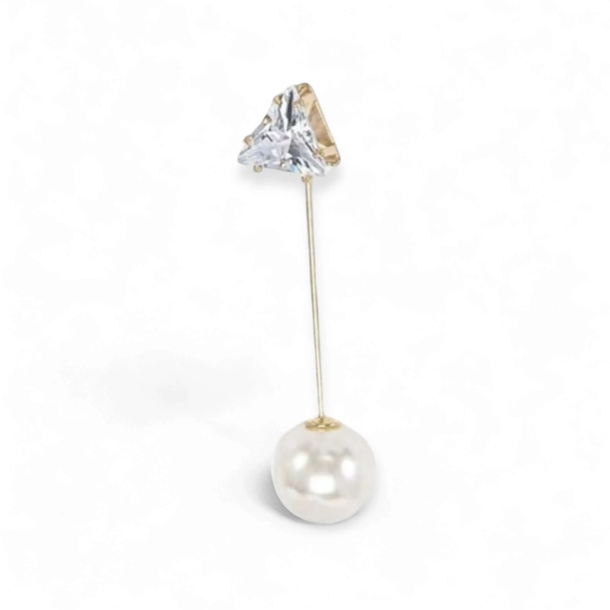 Simply Elegant Faux Pearl Lapel / Scarf Pin