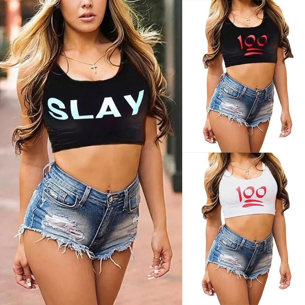 SLAY tank crop top