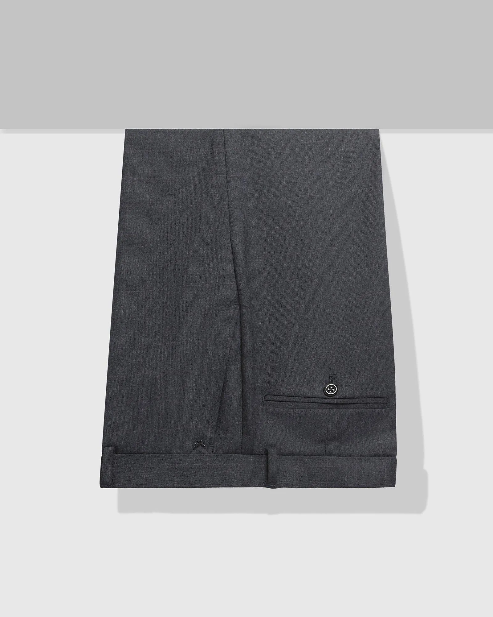 Slim Comfort B-95 Formal Navy Check Trouser - Manny