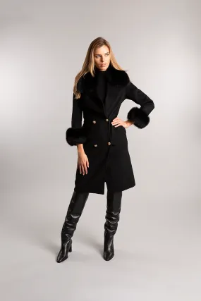 Sloane Wool Coat Black Noir