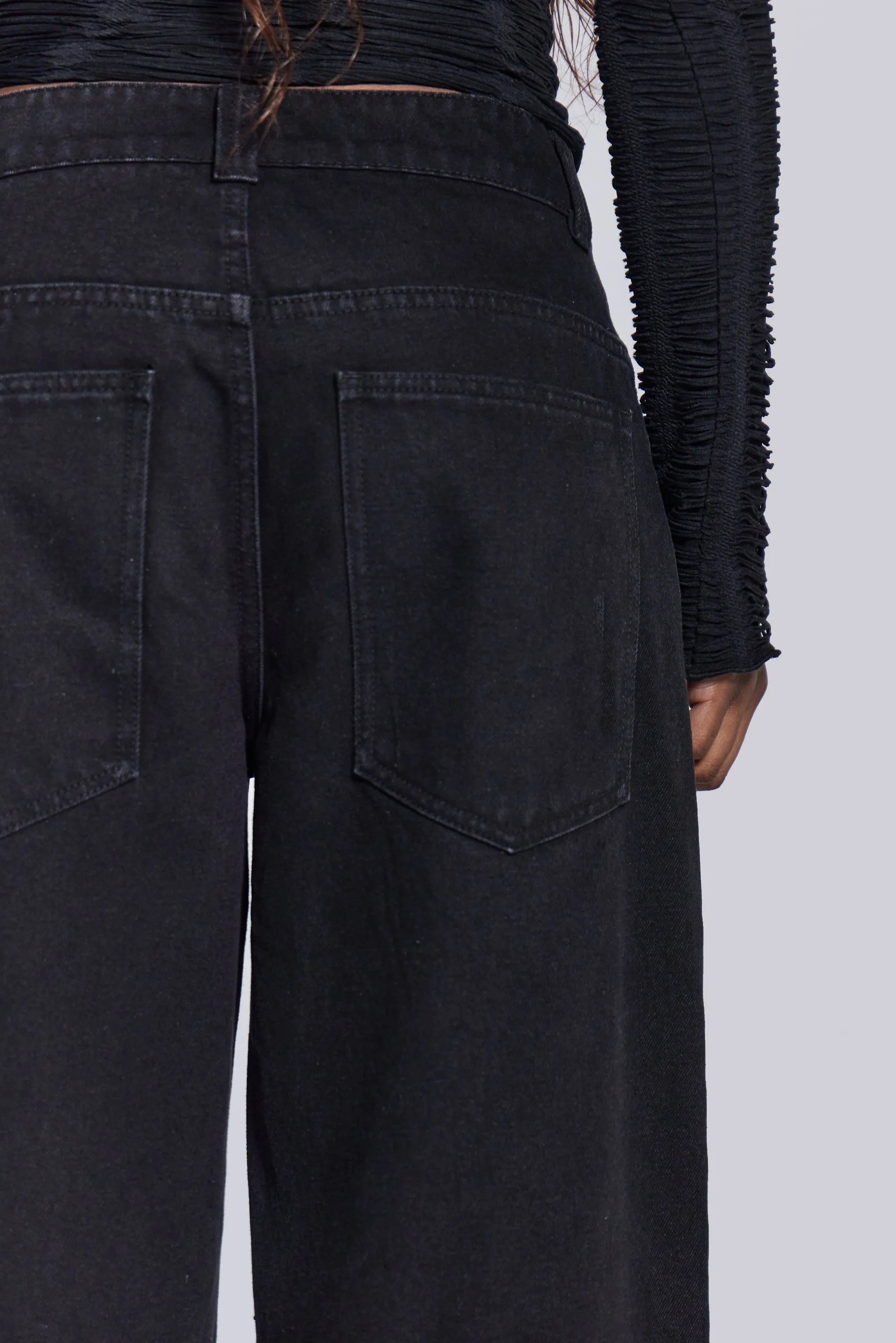 Solid Black Colossus Jeans