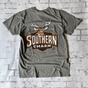 Southern Charm "Open Season" Short Sleeve T-shirt - Granite