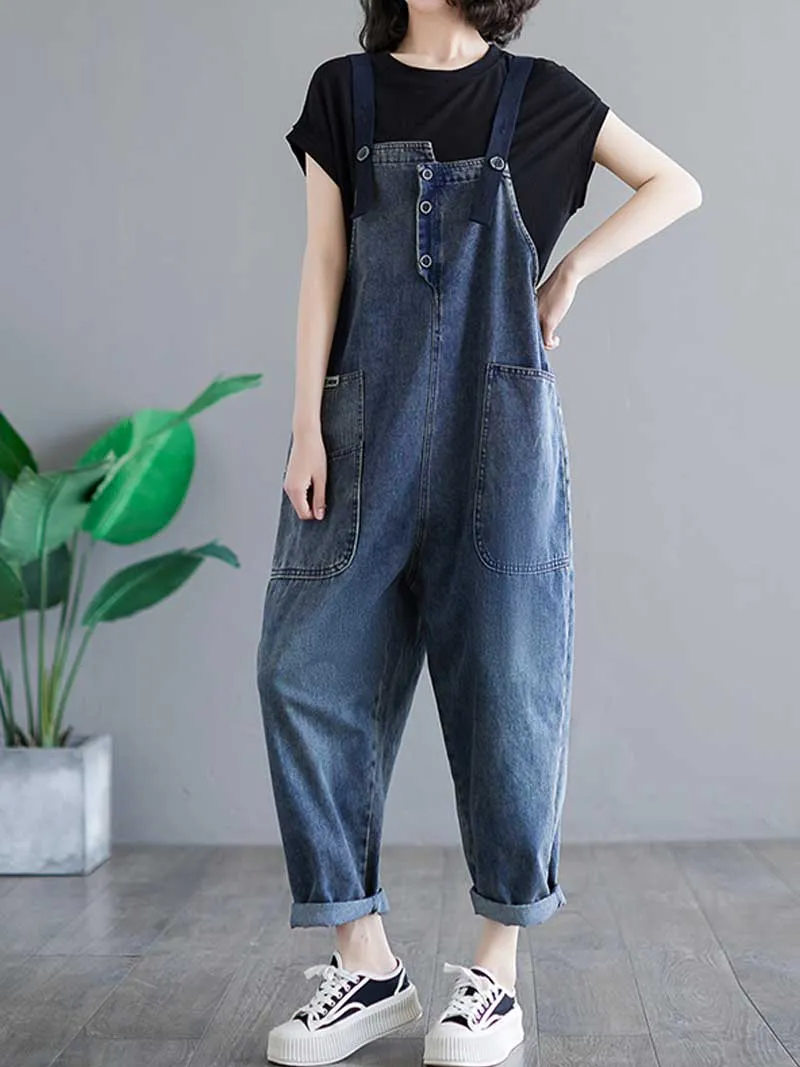 Story Teller Denim  Overall Dungarees