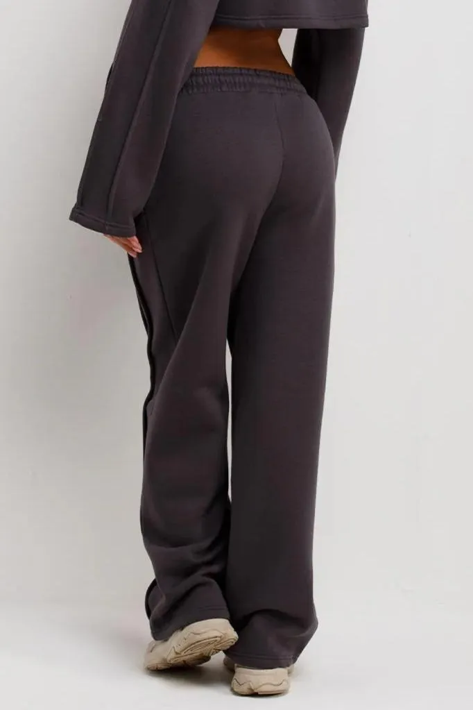 Straight Leg Joggers with Seam Detail