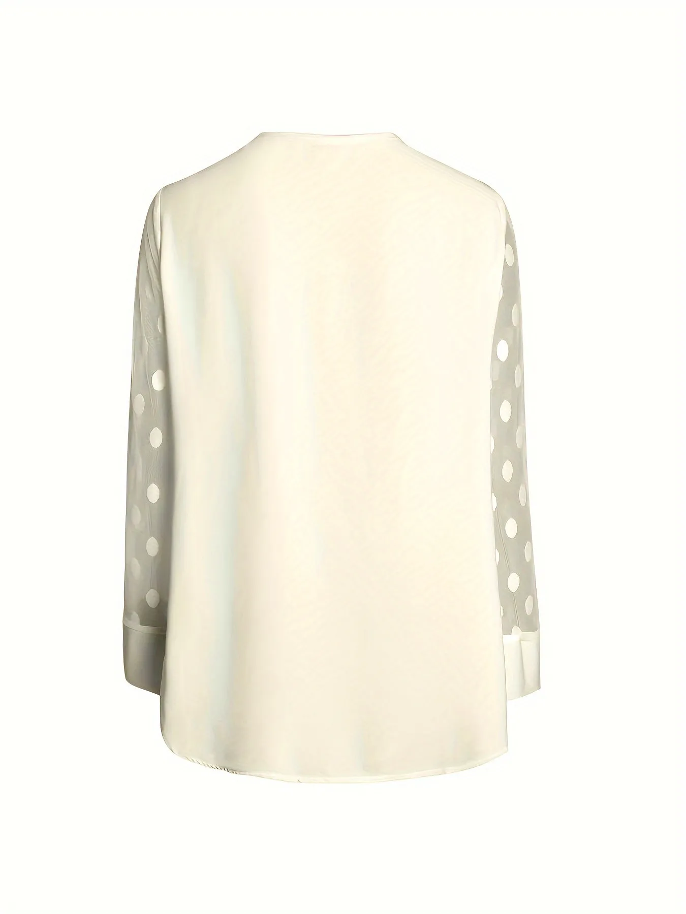 Stylish Notched Neck Blouse Elegant ButtonFront Long Sleeve