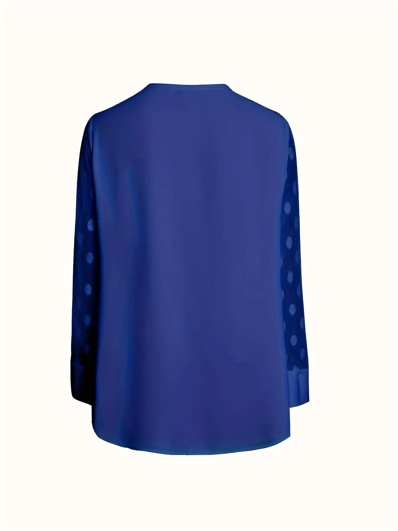 Stylish Notched Neck Blouse Elegant ButtonFront Long Sleeve