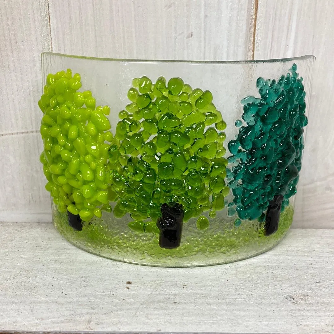 Summer Fused Glass Tree Curve