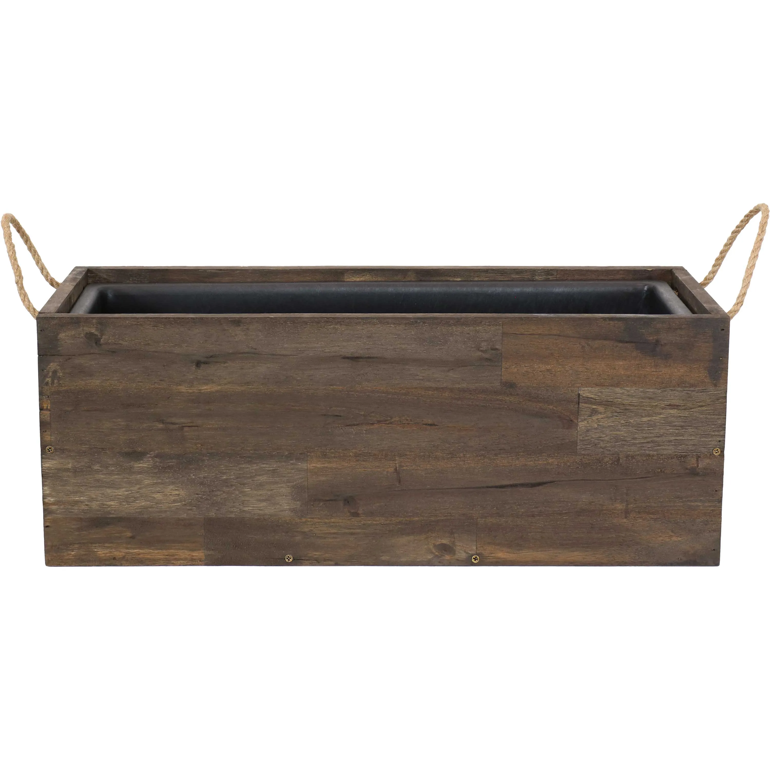 Sunnydaze Outdoor Rectangle Acacia Wood Planter Box