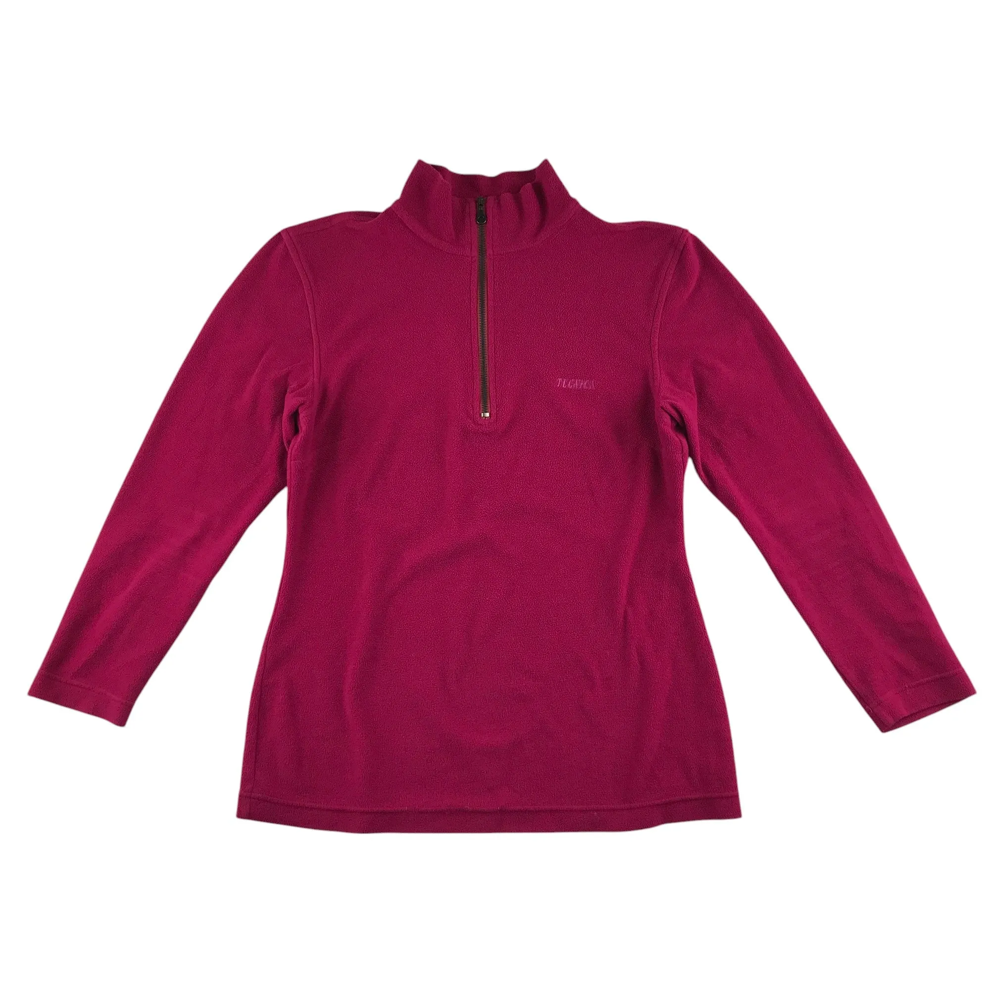 Tecnica fleece women's S pink plain pull-over