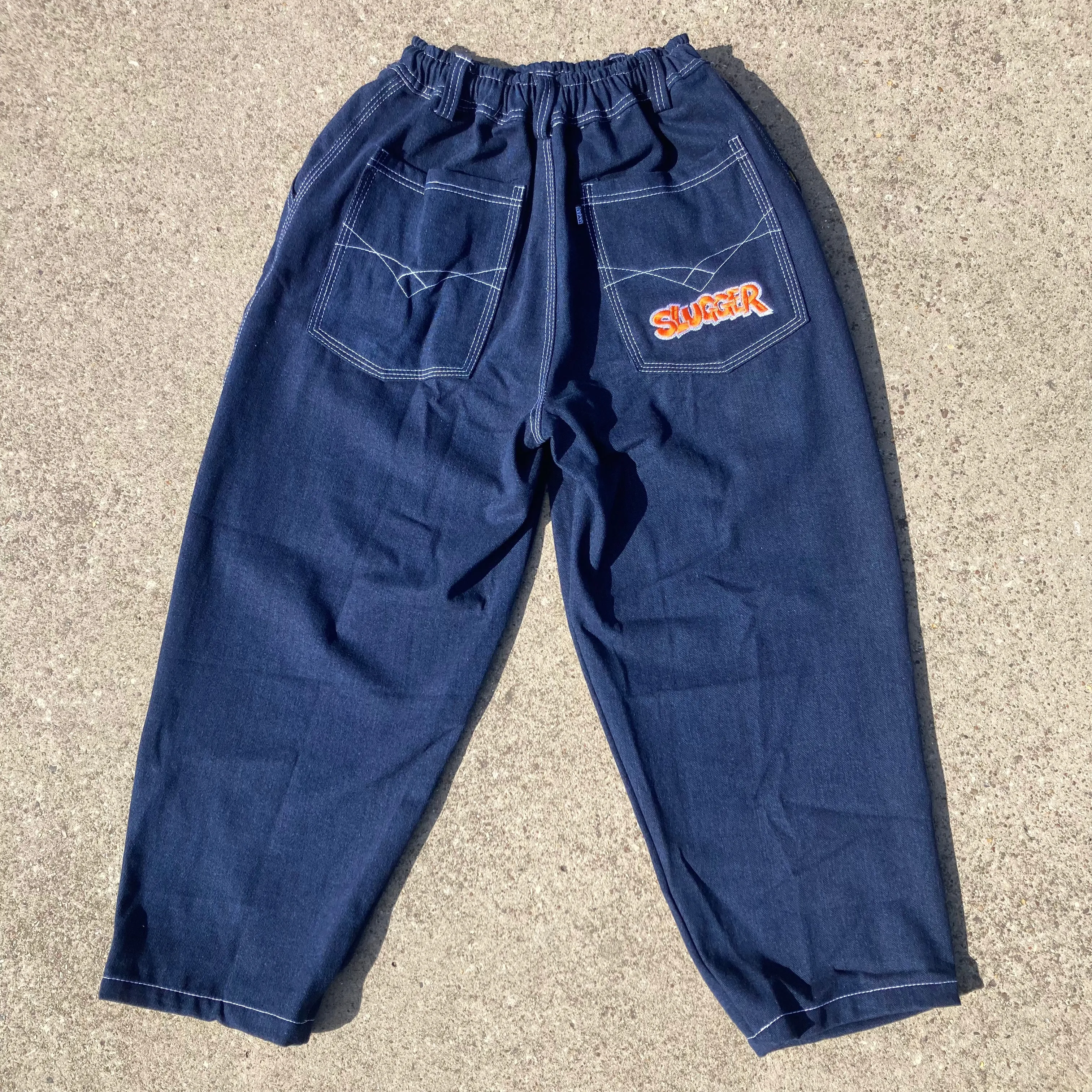 Televisi Star Baggy OG Slugger Jeans - Navy