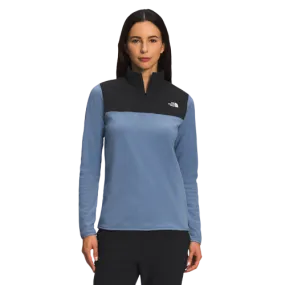 The North Face TKA Glacier Womens 1/4 Zip Folk Blue/TNF Black