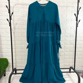 Three Layer Frill Abaya