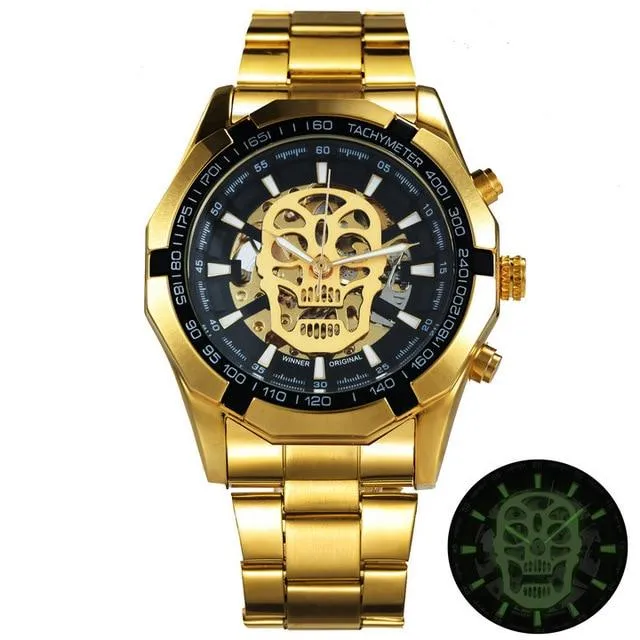 TWN™ Men's Skull Skeleton Stainless Steel Watch