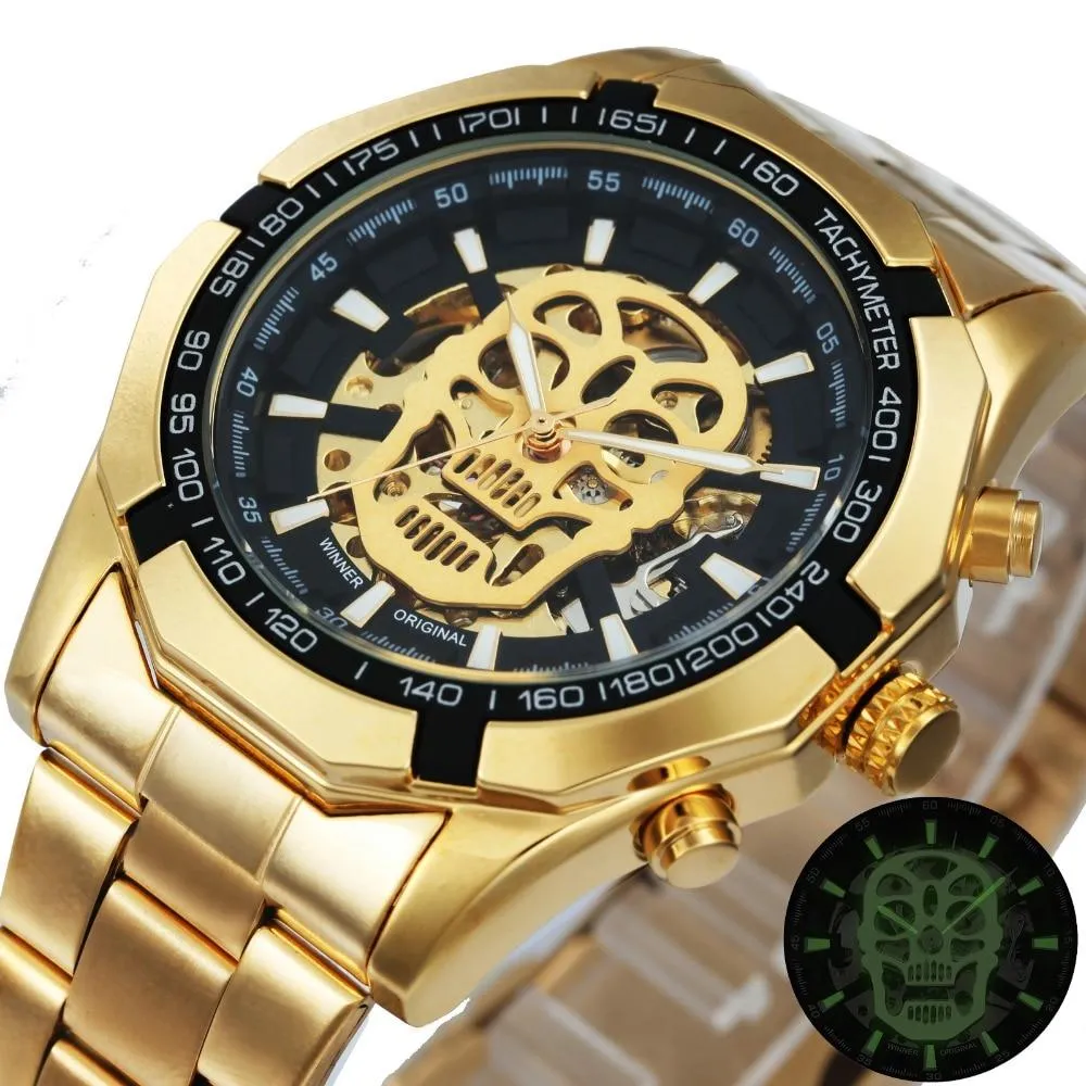 TWN™ Men's Skull Skeleton Stainless Steel Watch