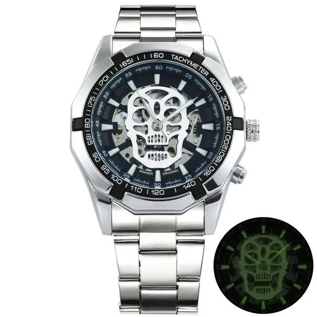 TWN™ Men's Skull Skeleton Stainless Steel Watch